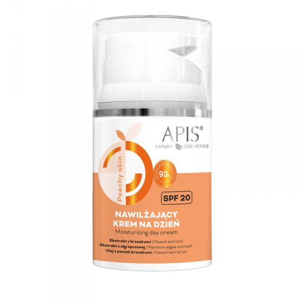Apis PEACHY SKIN Nawilżający krem na dzień SPF 20 50 ml
