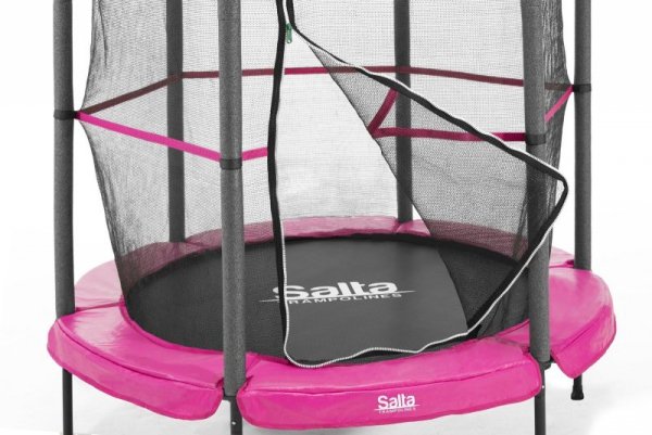 Salta Trampolina dziecięca -140cm  różowa