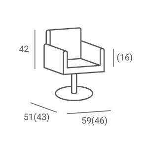 FOTEL GHOST 01 P-7/KWADRAT SREBRNY (48H)
