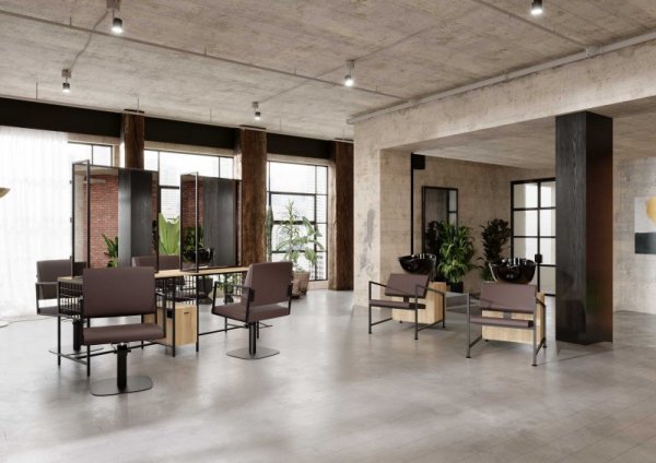 FOTEL LOFT 01 P-5/STOPKI CZARNE (48H)