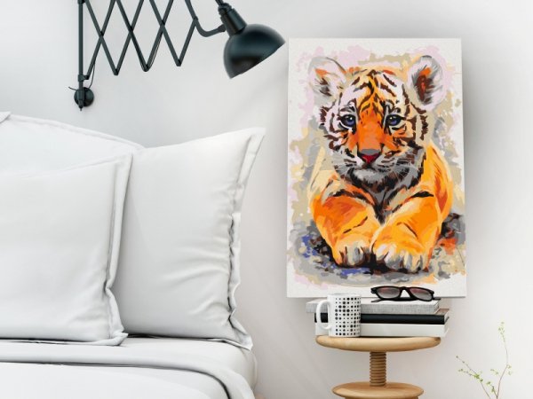 Obraz do samodzielnego malowania - Tygrysiątko