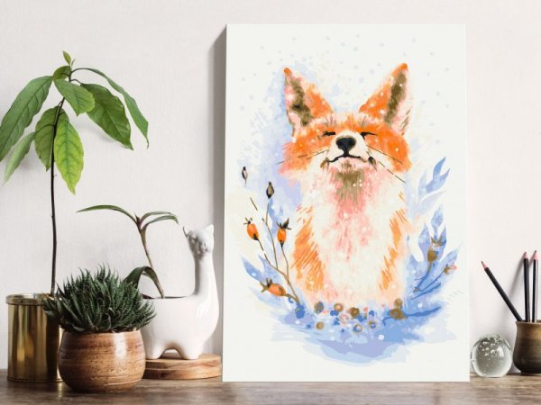Obraz do samodzielnego malowania - Rozmarzony lis