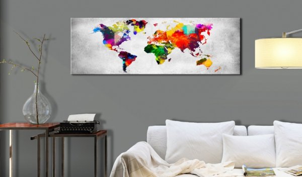 Obraz - Mapa świata: Kolorowa rewolucja