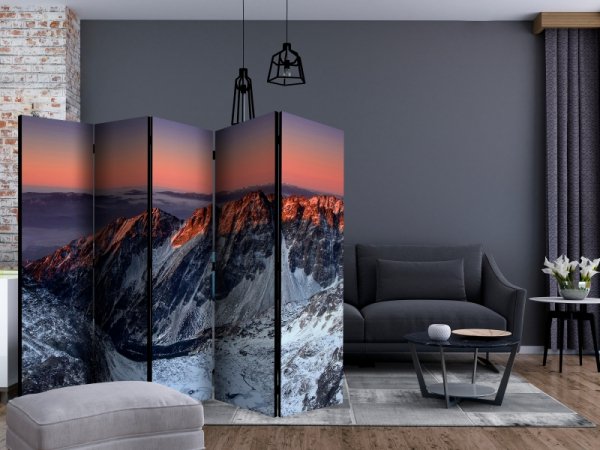 Parawan 5-częściowy - Beautiful sunrise in the Rocky Mountains II [Room Dividers]