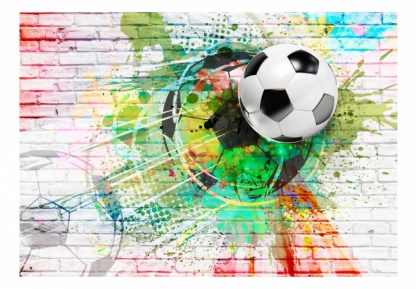 Fototapeta - Kolorowy football