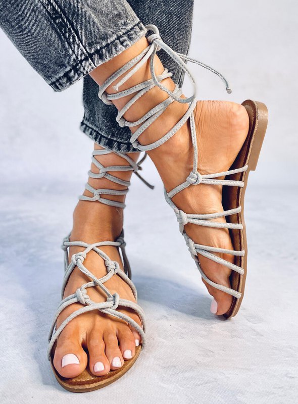 Sandałki gladiatorki MORIN GREY