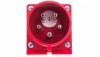 Wtyczka odbiornikowa (zwrotnica faz) 32A 5P 400V czerwona IP44 7725-6