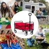 Wózek plażowy transportowy ogrodowy składany czerwony 48x90 cm MultiGarden