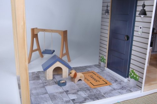 Domek dla lalek duży drewniany 138 cm Rezydencja Maya 28 el. ECOTOYS