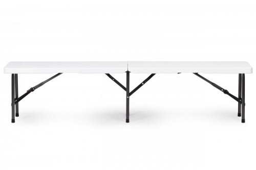 Zestaw cateringowy stół bankietowy 180cm 2 ławki biały ModernHome