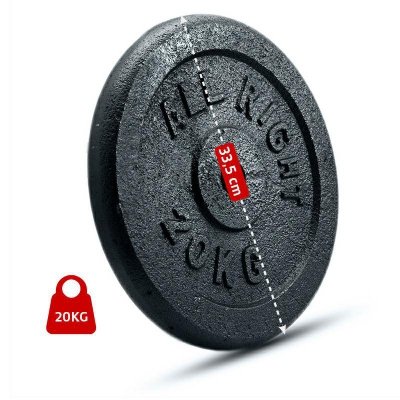 OBCIĄŻENIE ALLRIGHT CZARNE 20kg