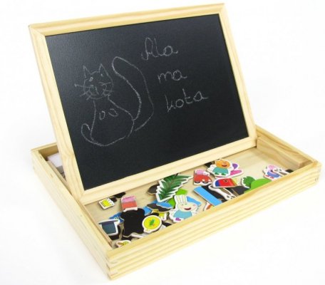 Tablica kredowa magnetyczna Świnka Peppa Pig Drewniana #G2