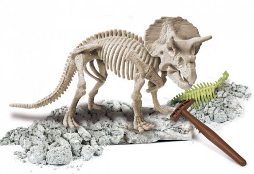 SKAMIENIAŁOŚCI TRICERATOPS NAUKOWA ZABAWA #G2