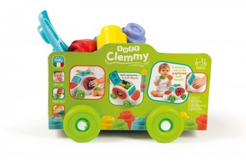Sensoryczne autko Clemmy schowek na klocki Clementoni #G2