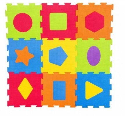 Mata Piankowa Puzzle Piankowe Figury Kolorowe #CZ