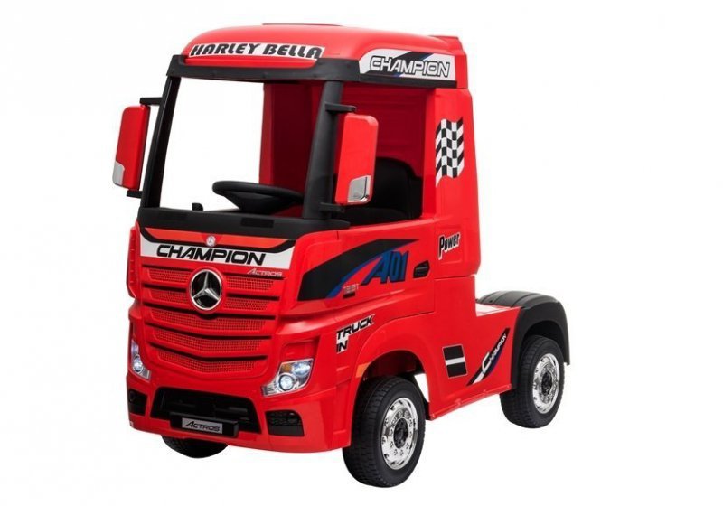 Auto Ciężarówka Tir na Akumulator Mercedes Actros Czerwony
