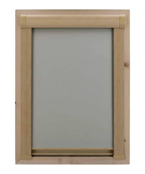 Roleta dachowa Dekolux Premium z  profilem w kolorze sosna