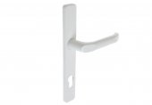 Klamka podnoszona do góry rozstaw 92 biała 
