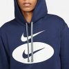 Nike bluza męska granatowa Fleece Baseball Hoodie DM5458-410