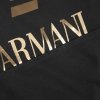 Emporio Armani EA7 t-shirt koszulka męska czarna złoty nadruk 6LPT24 PJ7CZ 0208