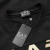 Emporio Armani bluza EA7 męska czarna złoty nadruk 6LPM51-PJGZ-0208