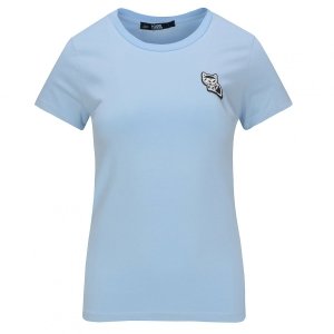 Karl Lagerfeld  t-shirt koszulka damska błękitna