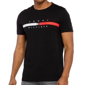 Tommy Hilfiger t-shirt koszulka męska czarny MW0MW16572-BDS