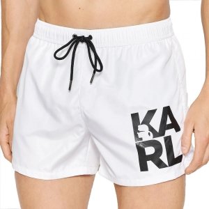 Karl Lagerfeld spodenki szorty męskie białe KL22MBS08