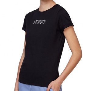 Hugo Boss t-shirt koszulka damska czarna 50447853