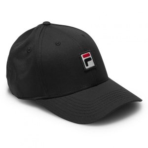 Fila Box logo czapka z daszkiem czarna bejsbolówka