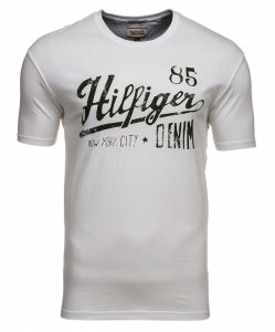 T-shirt męski Tommy Hilfiger Denim biały