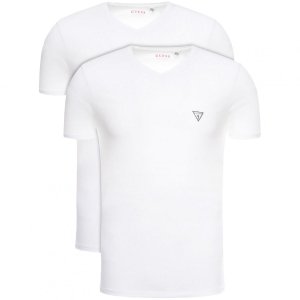 Guess t-shirt 2-pack koszulka V-neck męska biała U97G03JR003-A009