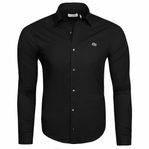 Lacoste koszula męska Slim Fit czarna CH2668-00 HDE