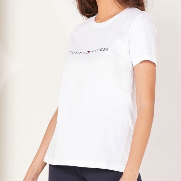 Tommy Hilfiger t-shirt koszulka damska bluzka biały UW0UW01618