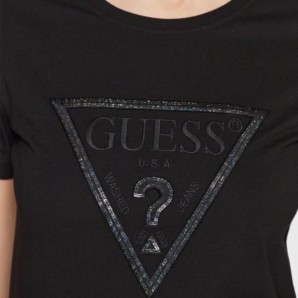Guess t-shirt koszulka damska czarna W3RI19-I3Z14-JBLK