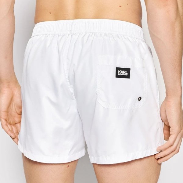 Karl Lagerfeld spodenki szorty męskie białe KL22MBS08