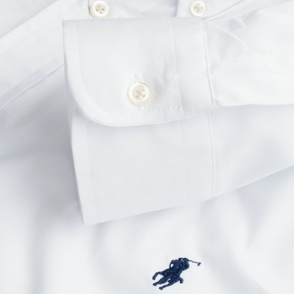 Ralph Lauren koszula męska gładka slim fit biała