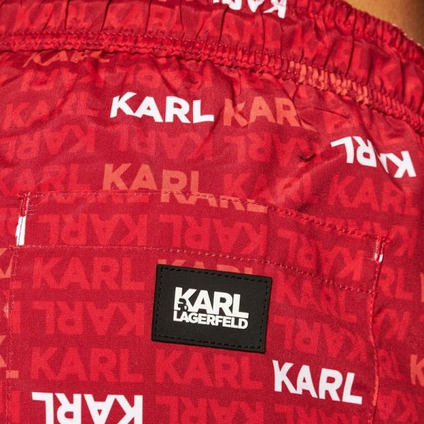 Karl Lagerfeld spodenki szorty męskie czerwone KL21MBM06