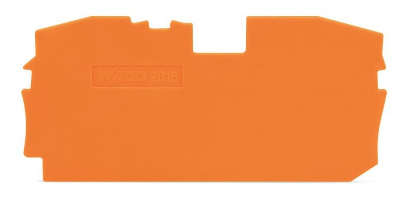 ścianka końcowa/wewnętrzna gr. 1 mm, pomarańczowa