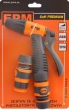ZRASZACZ PISTOLETOWY PLASTIKOWY + 3 ZŁĄCZKI TPR