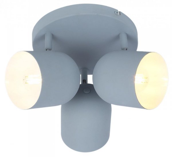 AZURO PLAFON 3X40W E27 SZARY MAT