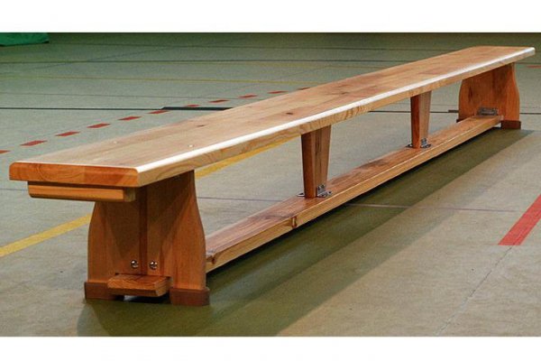 Ławka gimnastyczna 2,0  m drewniane nogi 200x22x30 