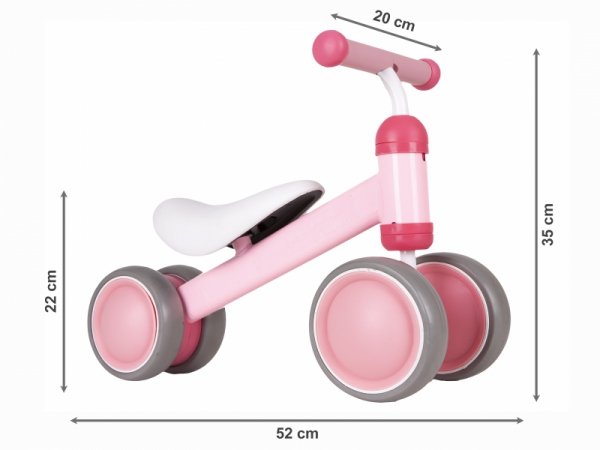 Rowerek biegowy mini rower Practise Pink Ecotoys