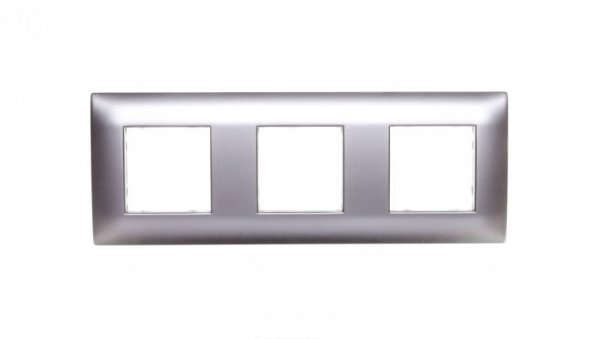 DANTE Ramka potrójna tworzywo ASA inox 454183