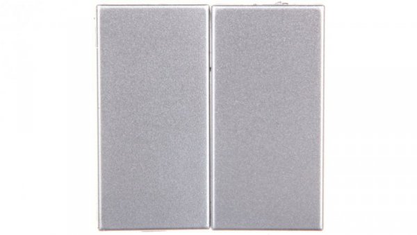 KOS66 Klawisz podwójny 2szt. 22,5x45 aluminium 664080