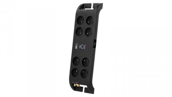 Listwa zasilająca przeciwprzepięciowa 1800J, TV + RJ54/11, 8 gniazd 3m, czarna P54052