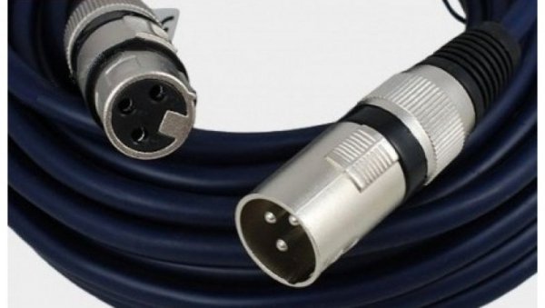Profesjonalny kabel mikrofonowy studyjny/estradowy gniazdo XLR 3P Canon / wtyk XLR 3P Canon MK06 /3,0m/