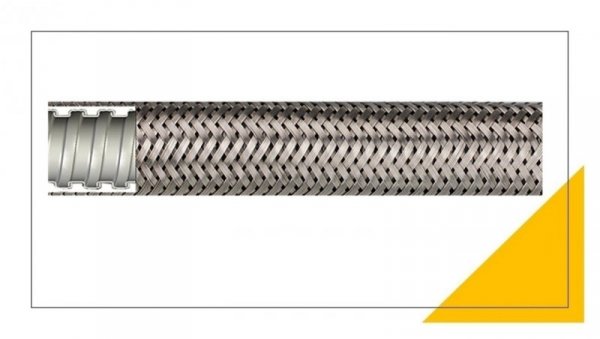 Peszel elastyczny z oplotem ze stali nierdzewnej Anaconda Multiflex typ SLB 1.1/2 107.740.2 /15m/