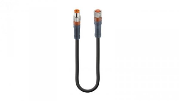 Kabel konfekcjonowany obustronnie złącza M8 męskie proste / żeńskie proste 4-pinowe PUR RSMV 4-RKMV 4-225/2 M