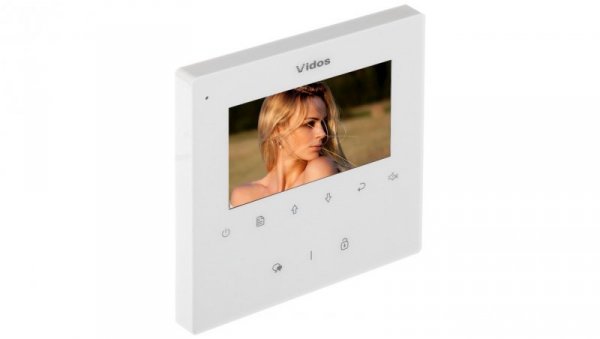 Monitor przeznaczony do pracy w systemie VIDOS DUO ekran o przekątnej 4,3 cale M1022W